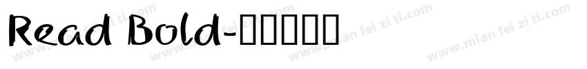 Read Bold字体转换